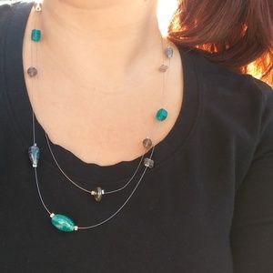 Ocean breeze wire necklace